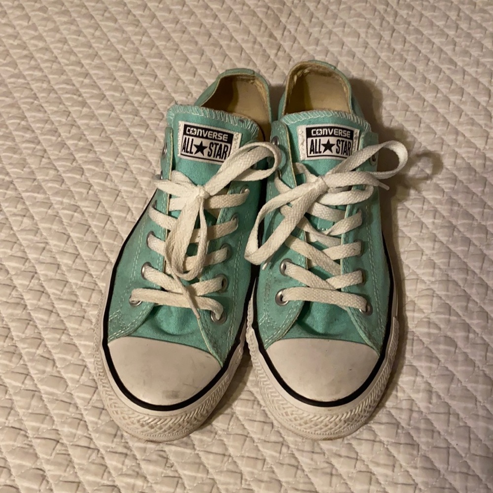 Converse Chuck Taylors Teal and White
